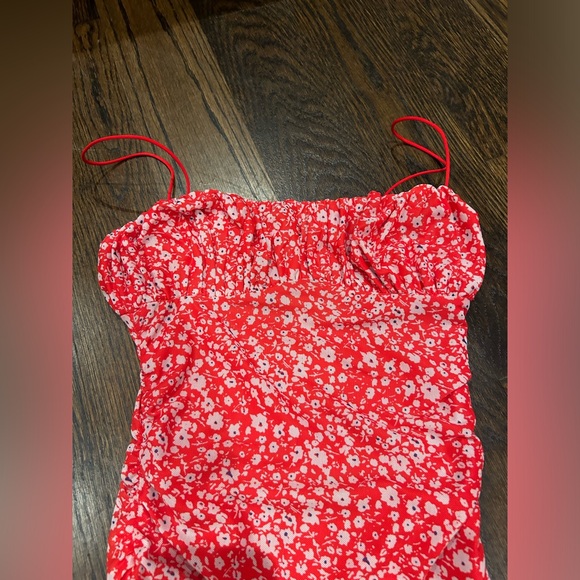 Hello Molly Red Floral Mini Dress - Picture 2 of 7